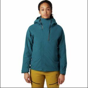 Mountain Hardware Cloud Bank Gore-tex insulated Ski Jacket - teal, women's M